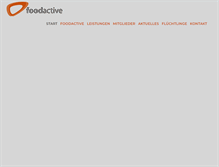 Tablet Screenshot of foodactive.de